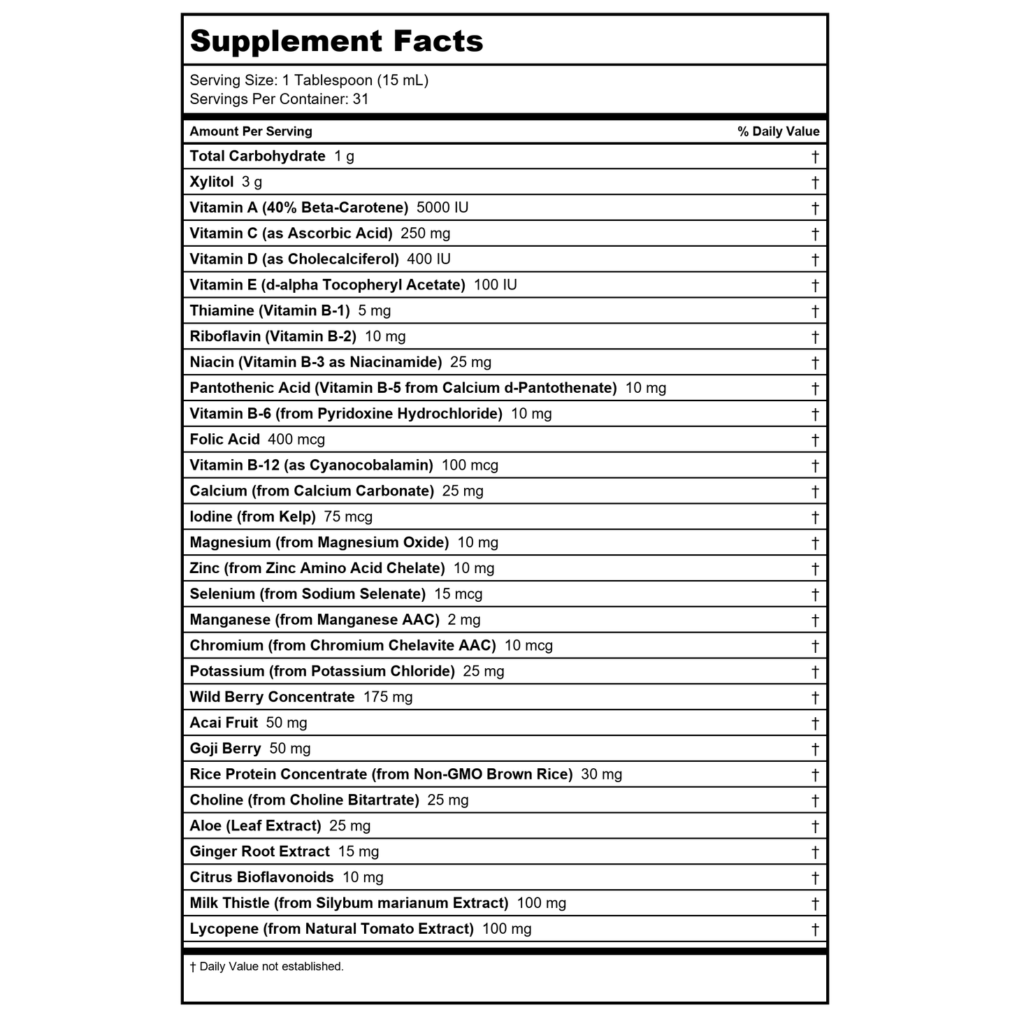 Now Foods Liquid Multi Wild Berry Flavor 16oz - 3773