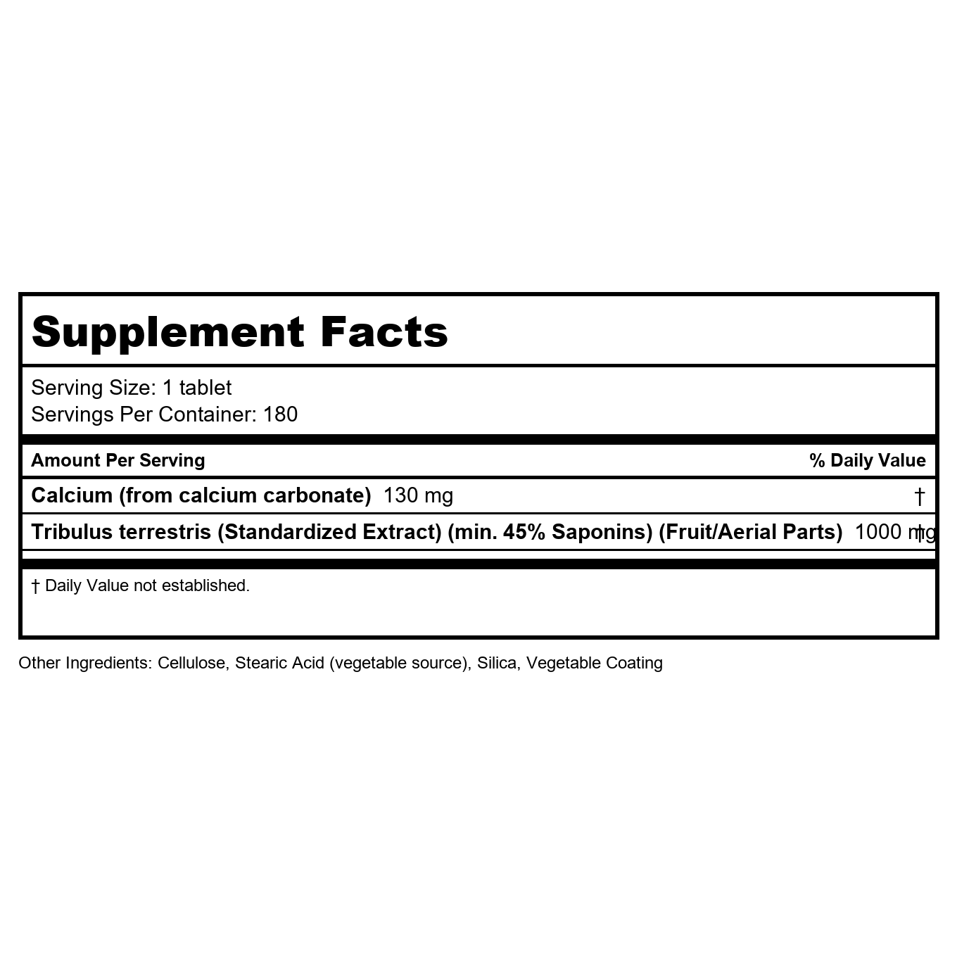 Now Sports Tribulus 1,000 mg 180 Tablets - 2271