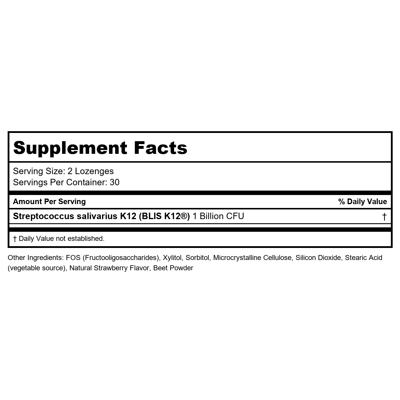 Now Foods OralBiotic 60 Lozenges - 2921