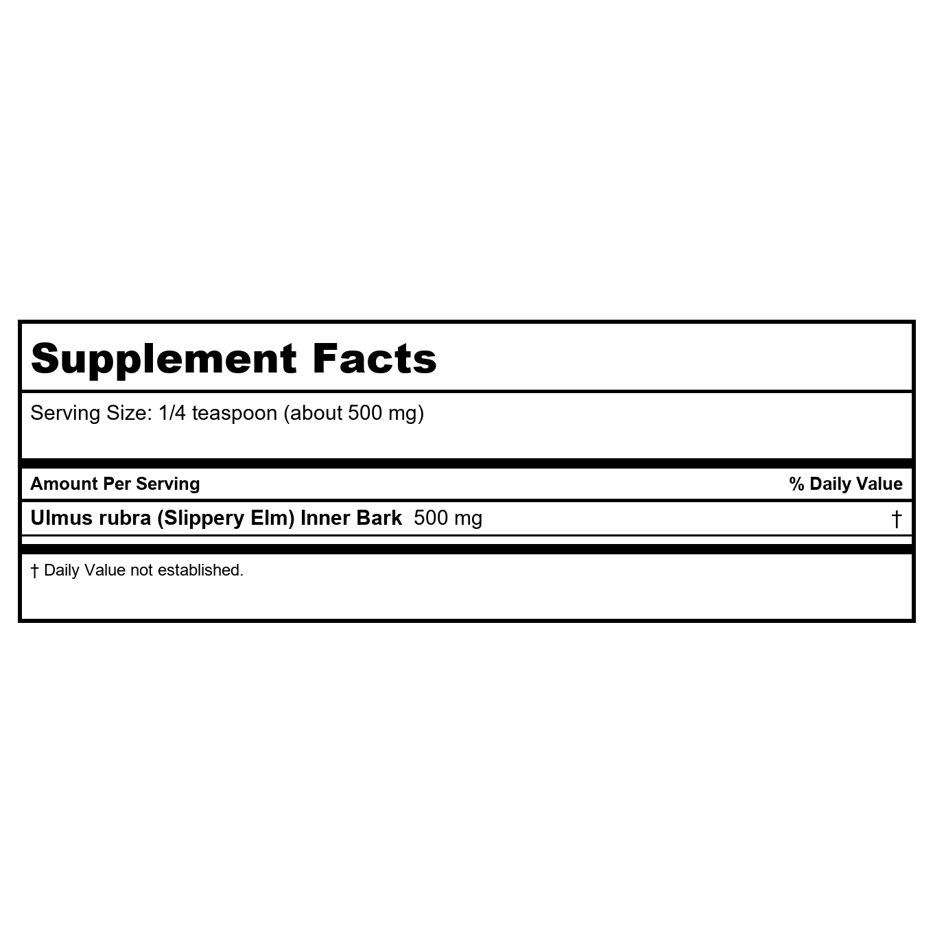 Heritage Slippery Elm Bark Powder 4oz PN 11174