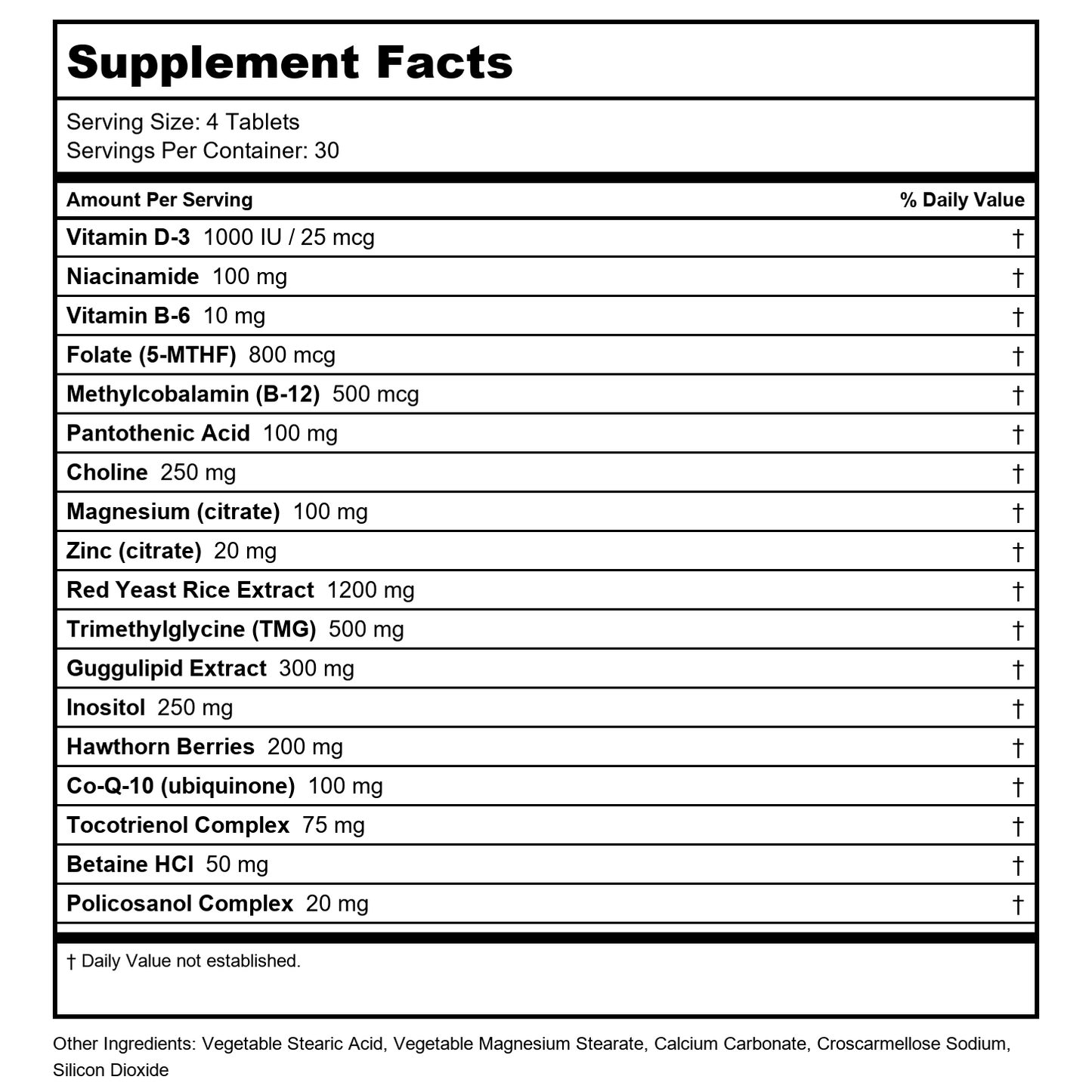 Biospec Cholesterol Complete 120 tablets
