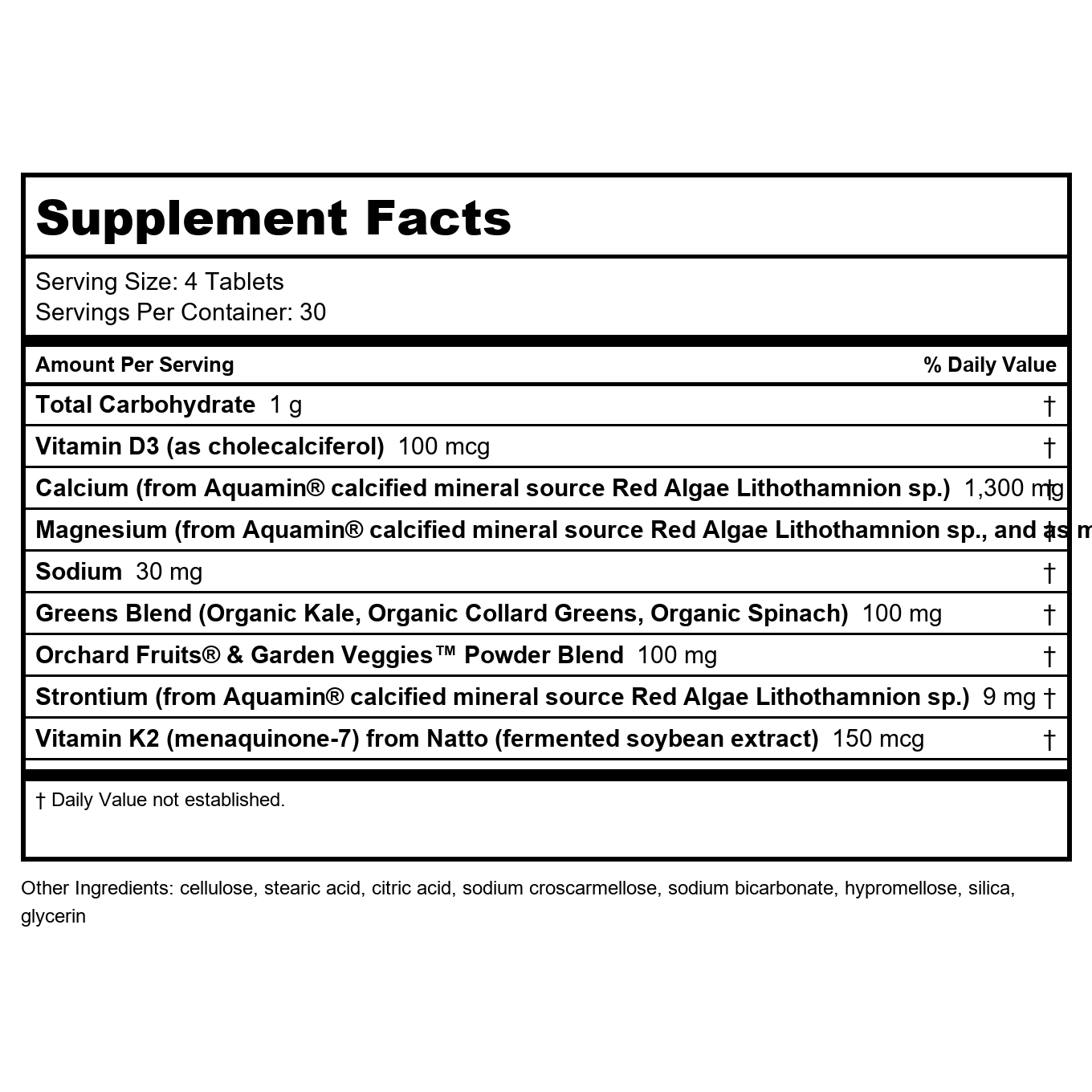 Nature's Way Alive! Calcium Bone Support Formula 120 Tablets