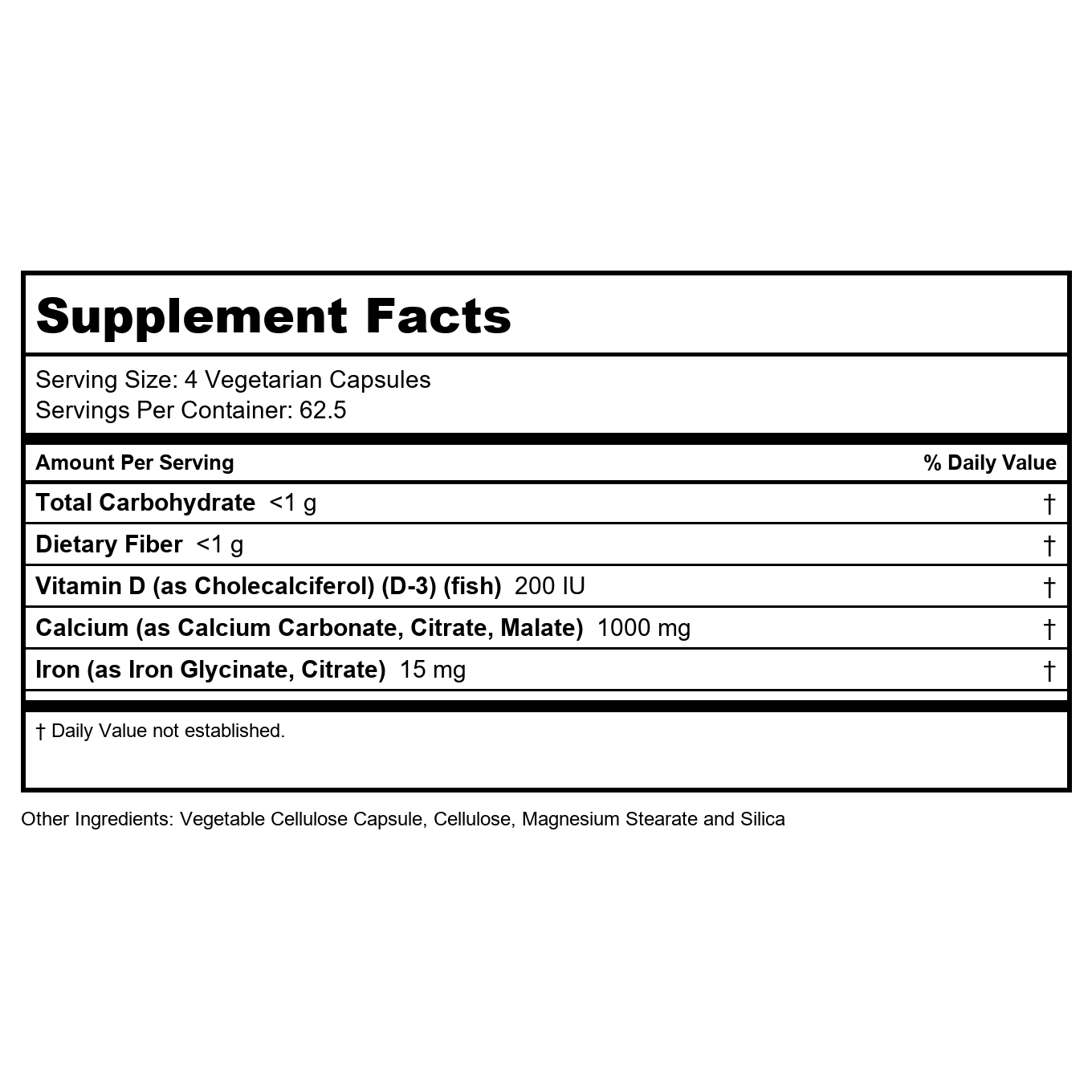 Nature's Life Mega Minerals Complex 250 Vcaps 450