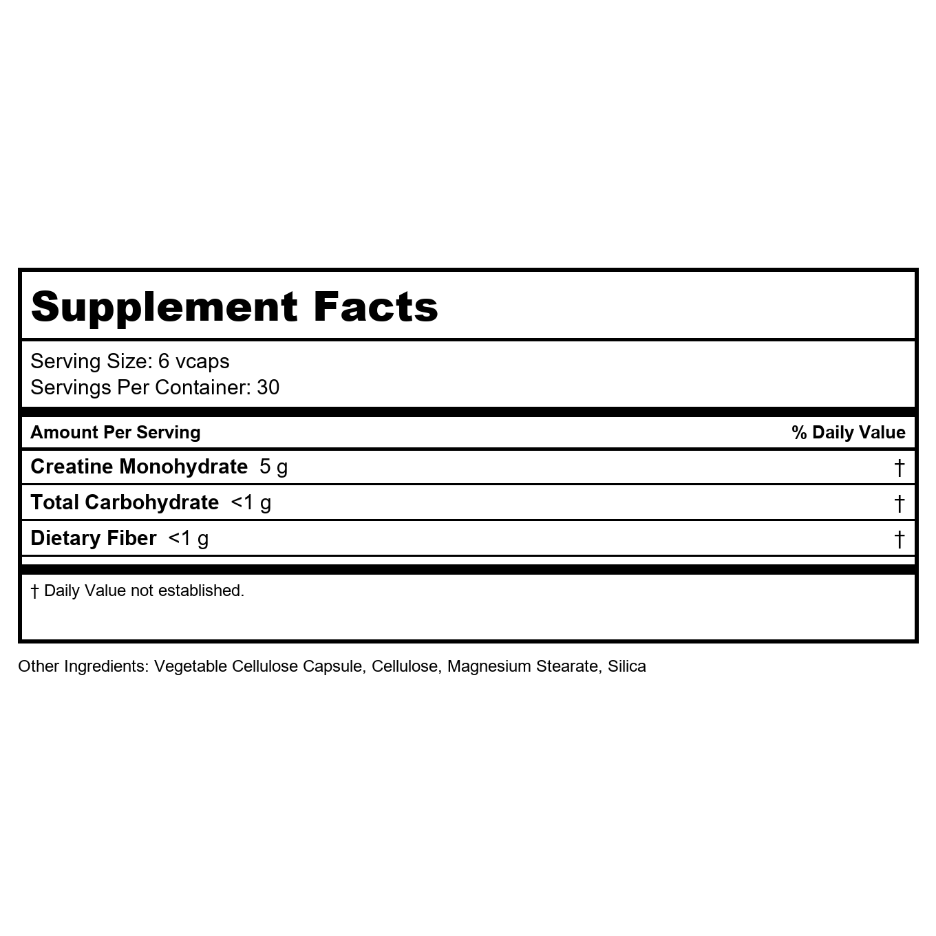 Natural Sport Creatine 5000 180 Vcaps