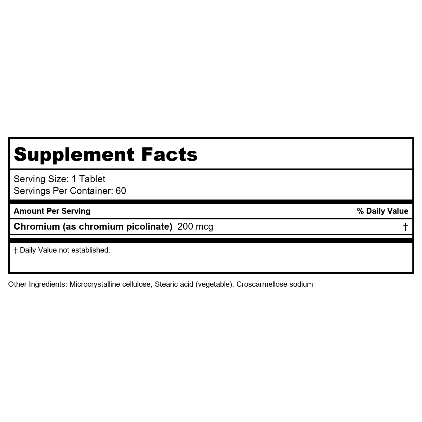 Metagenics Chromium Picolinate 60 Capsules - 3 Pack