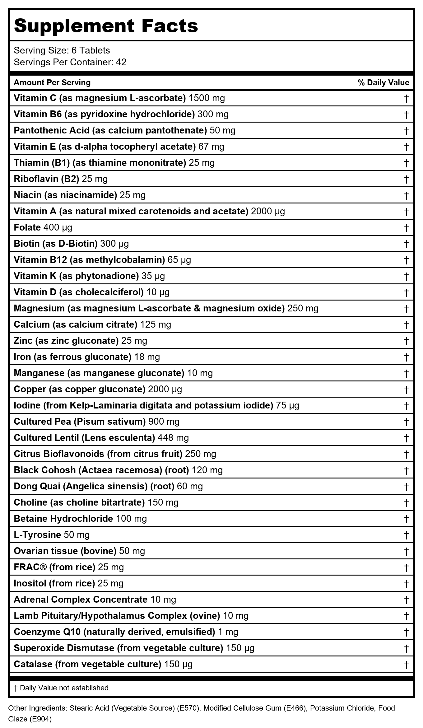 Biotics Research Equi-Fem 252 Tablets