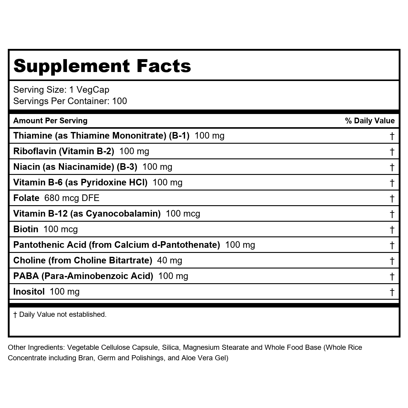Solaray B-Stress AM 120 Capsules 4221