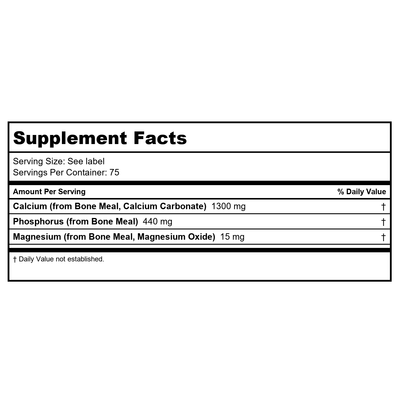 Kal Bone Meal Powder 16oz PN