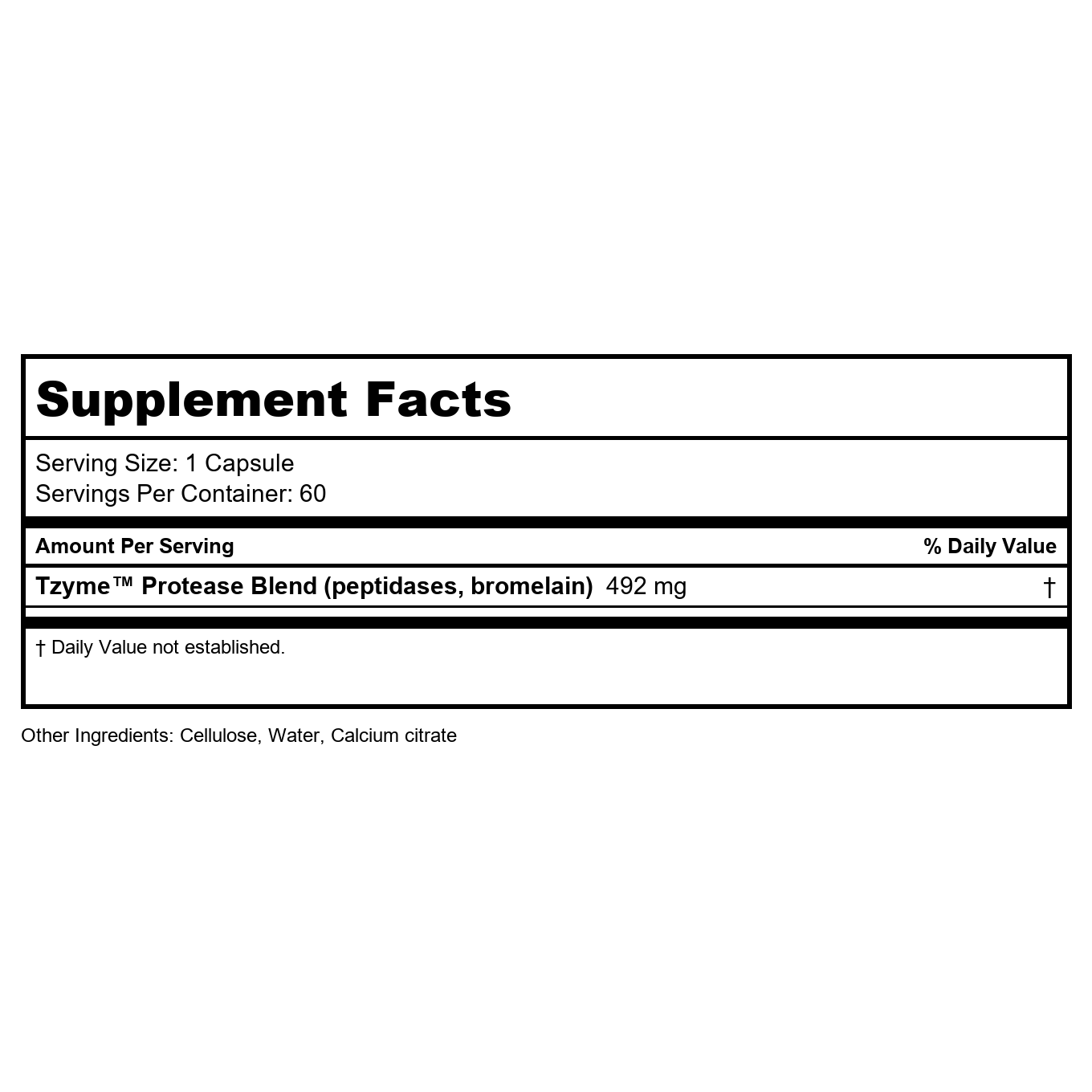 Transformation Enzymes Protease 60 Capsules