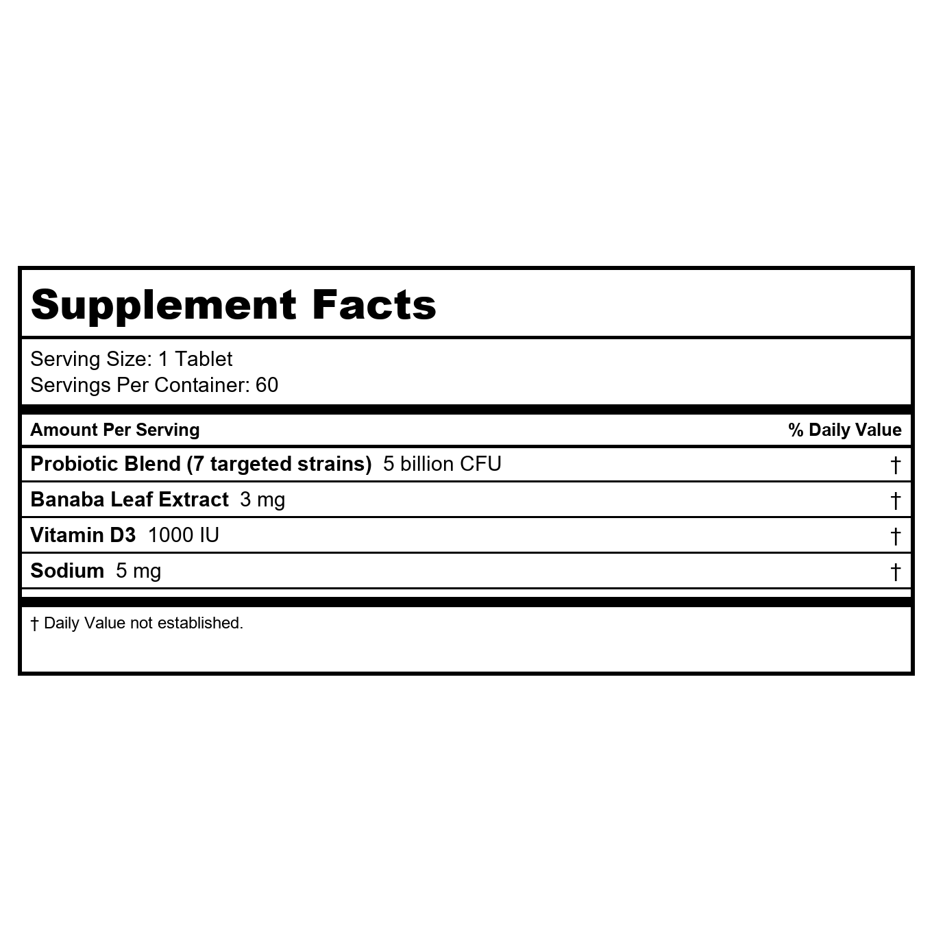 Hyperbiotics Glucose Support 60 Tablets