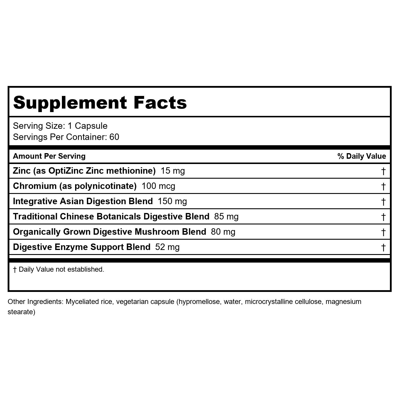 EcoNugenics ecoDigest Integrative Digestive Formula 60 Vcaps - EQ0014