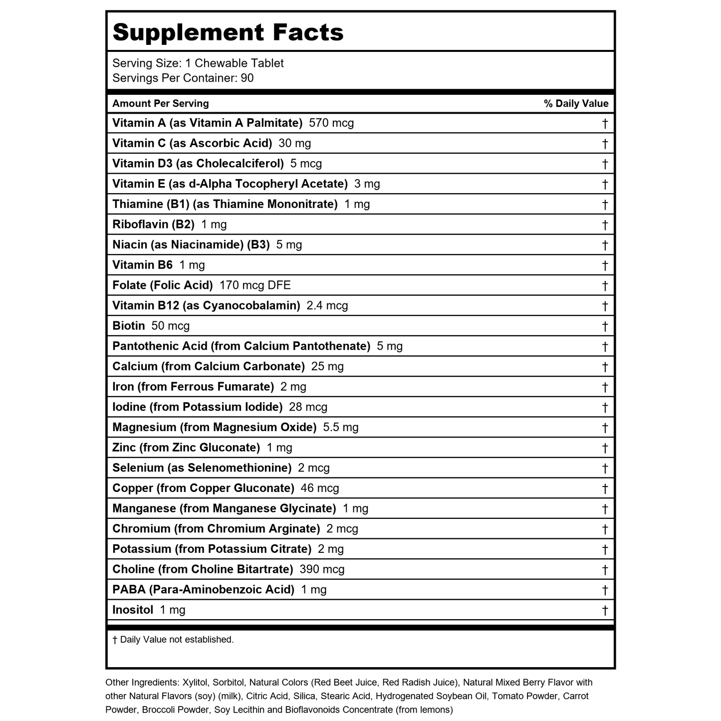 Kal - Dinosaurs Multisaurus Vitamins & Minerals Mixed Berry - 90 Chewable Tablets PN