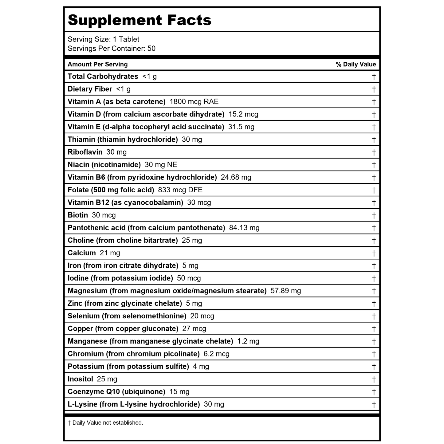 Swisse - Men's Ultivite Multivitamin - 50 Tablets