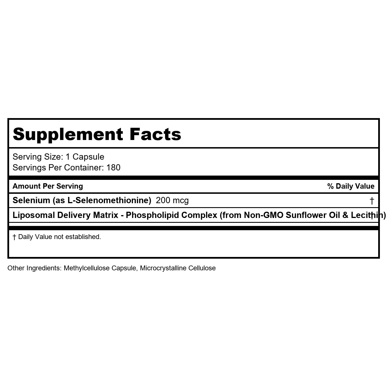 Codeage - Liposomal Selenium - 180 Capsules