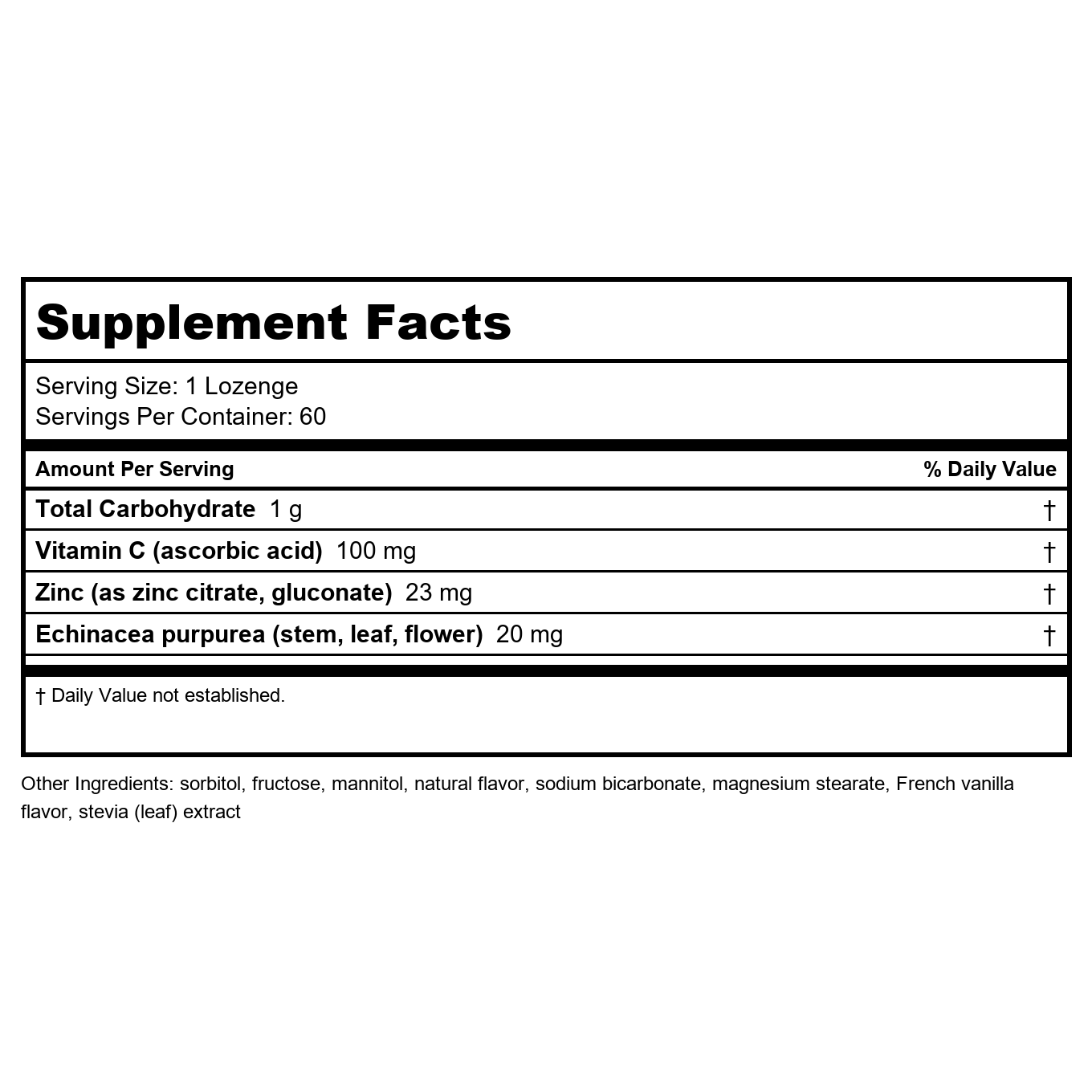 Nature's Way Zinc Lozenges 60