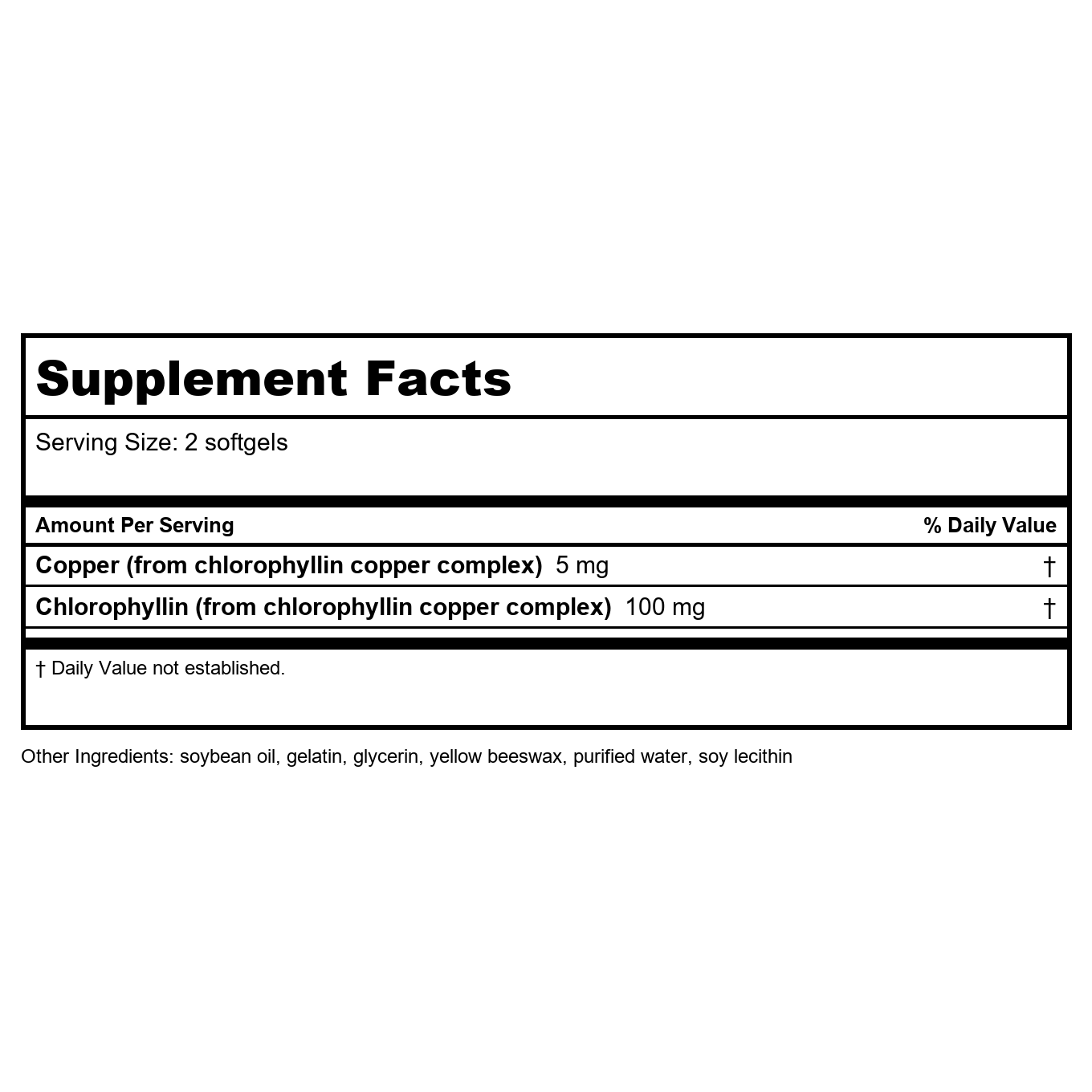 Nature's Way Chlorofresh Chlorophyll Concentrate 90 Softgels
