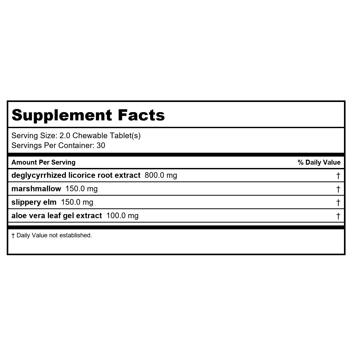 Ortho Molecular DGL 60 Capsules