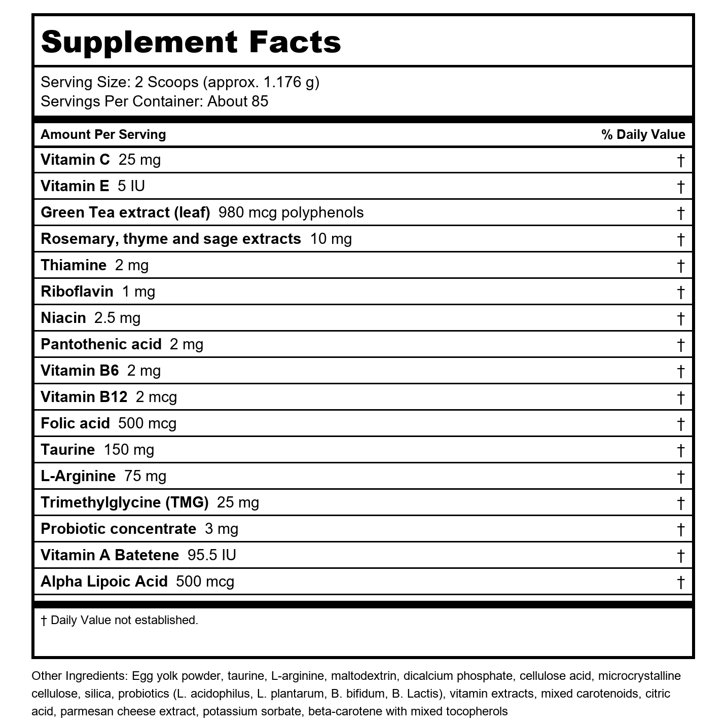 Life Extension Cat Mix Net Wt.100 Grams (85 Servings)