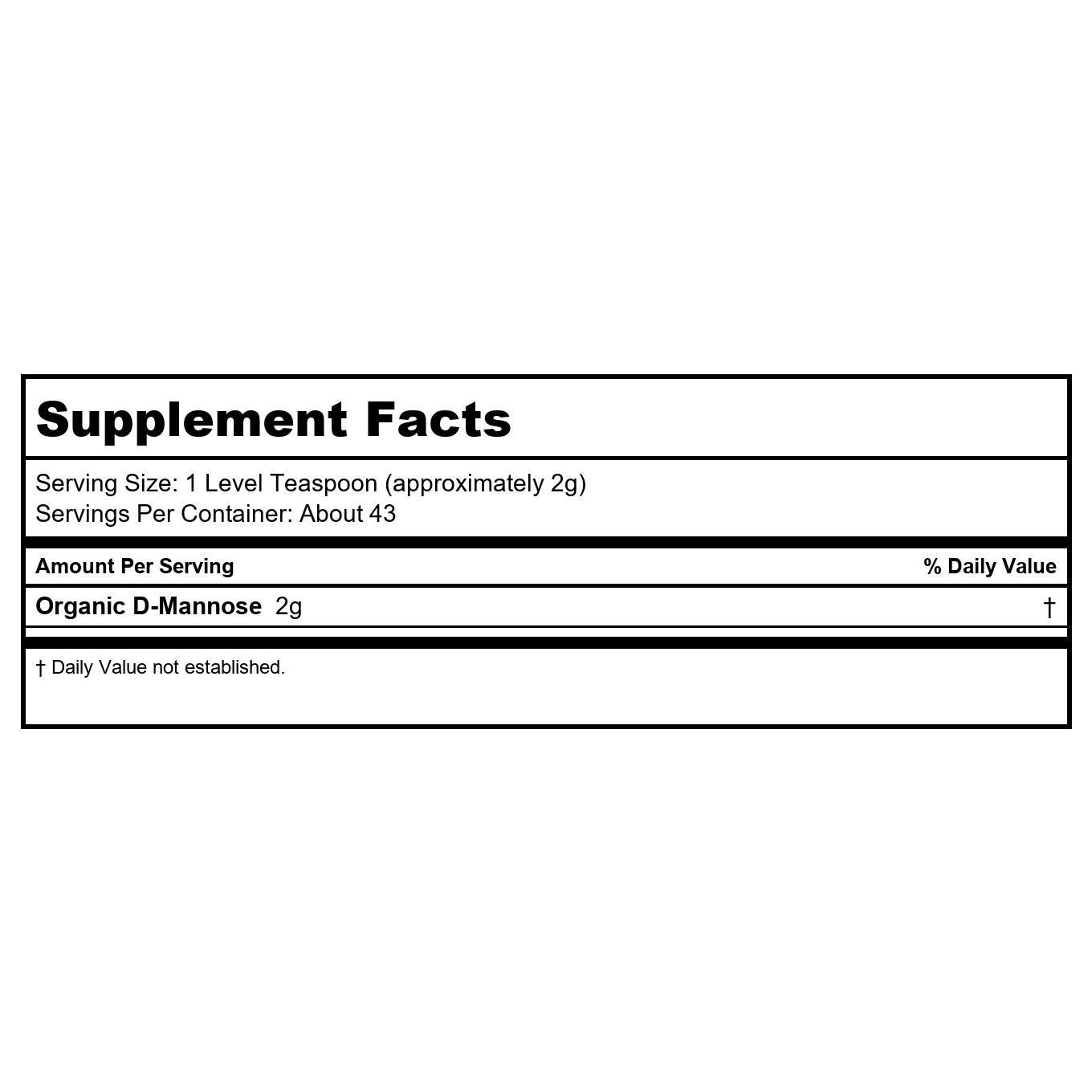 Now Foods D-Mannose Powder 3 Ounces (Pack of 2)