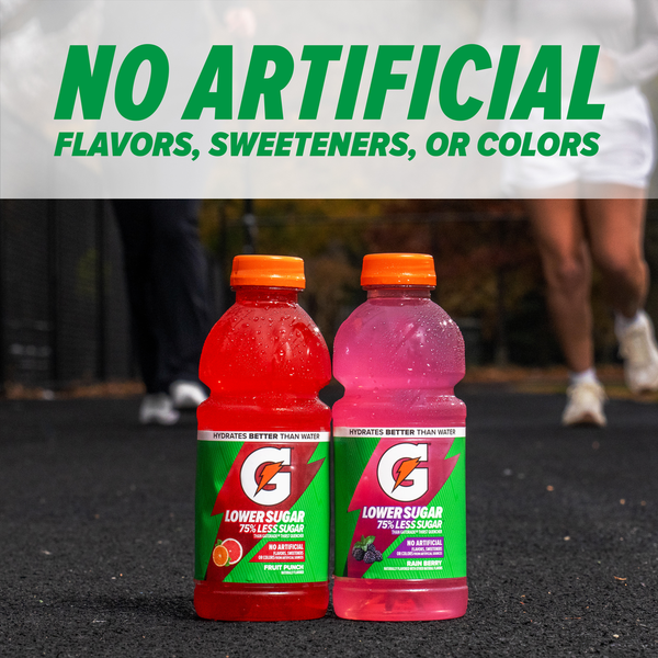 Gatorade Lower Sugar Electrolyte Sports Drink, Rain Berry