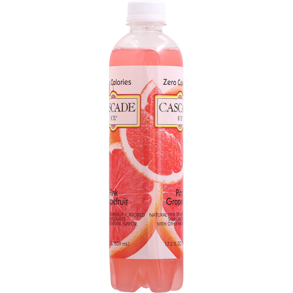 Cascade Ice Sparkling Water, Zero Calories, Pink Grapefruit