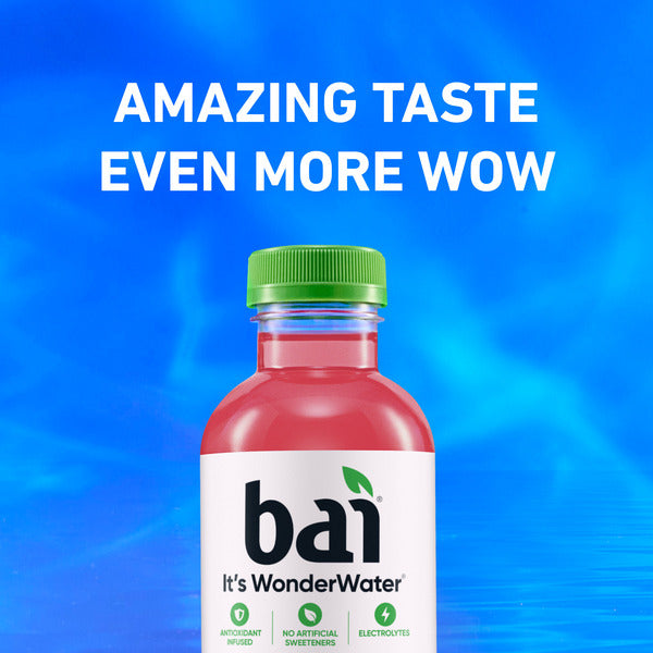 Bai Antioxidant Infused Water Beverage, Simbu Strawberry, 14 fl oz Bottles, 6 Pack