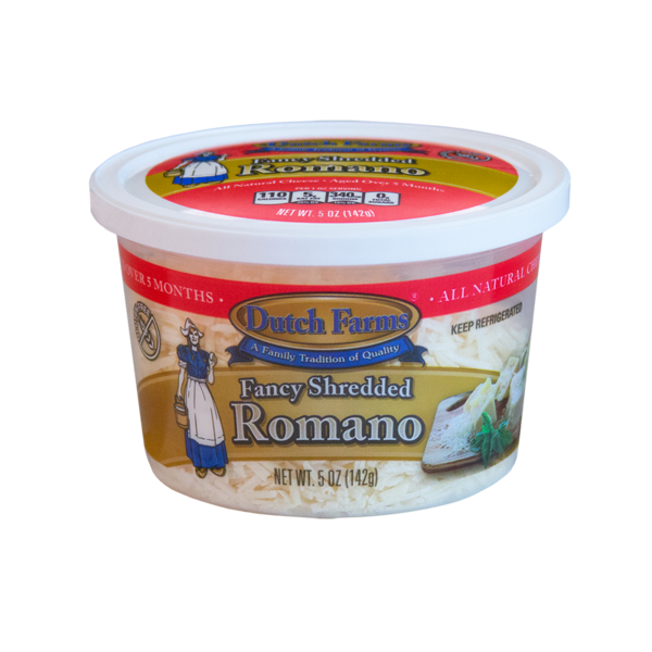 Dutch Farms Df Shredded Pecorino Romano Cheese Cup