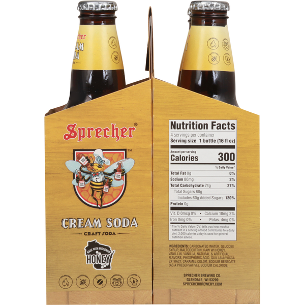 Sprecher Craft Soda, Cream Soda