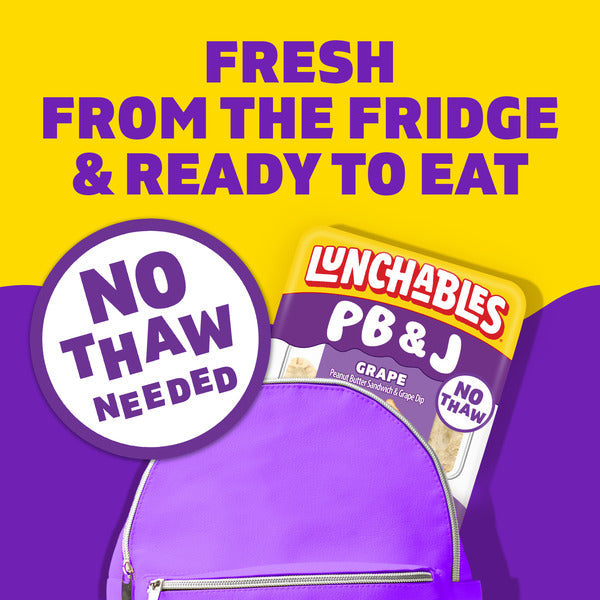 Lunchables PB&J Peanut Butter Sandwich & Grape Dip Snack Kit