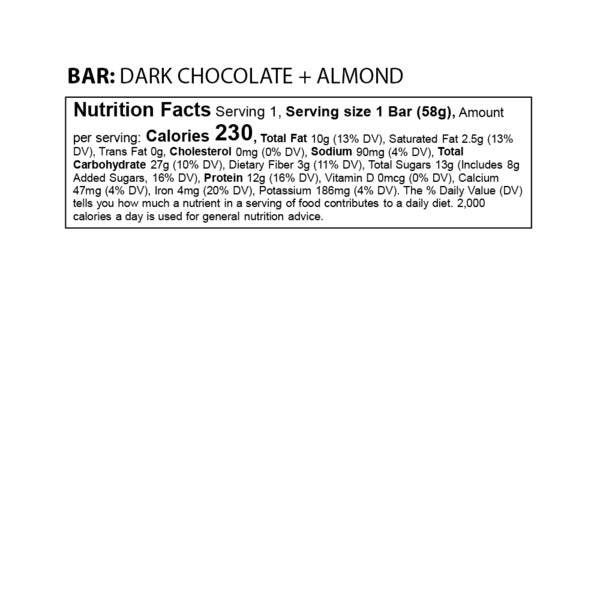 The GFB Dark Chocolate Almond Bar