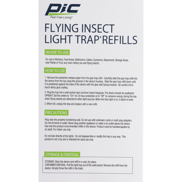 Pic Flying Insect Light Trap Refills