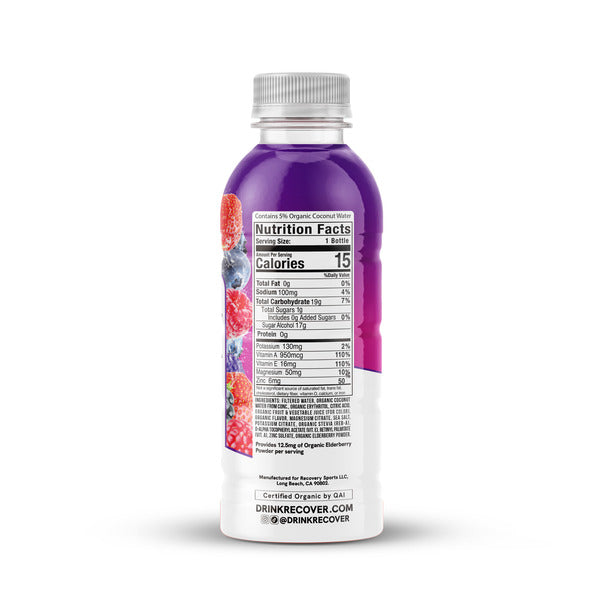 RECOVER 180° Hydration Drink, Organic, Super Berry