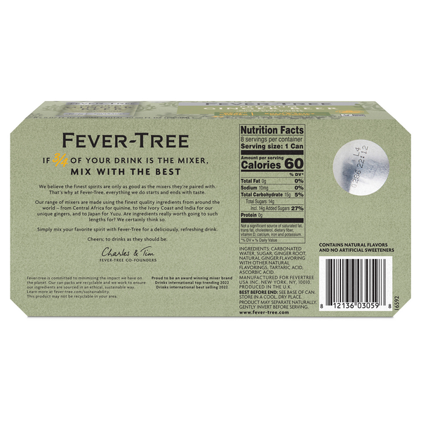 Fever-Tree Ginger Beer 8x150ml