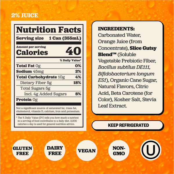 Slice Orange Healthy Soda