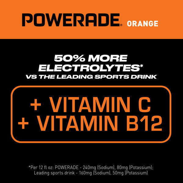 POWERADE Orange Sports Drink Bottles