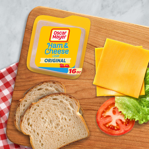 Oscar Mayer Ham & Cheese Meat Loaf Deli Sandwich Lunch Meat with Real Kraft Cheese