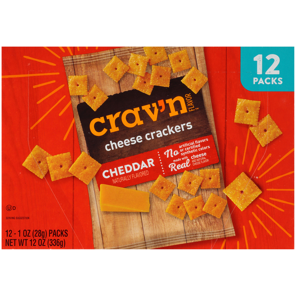 Crav'n Flavor Cheddar Cheese Crackers