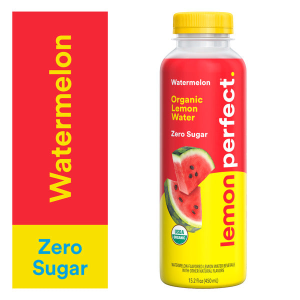 Lemon Perfect Watermelon, Flavored Lemon Water Organic Zero Sugar