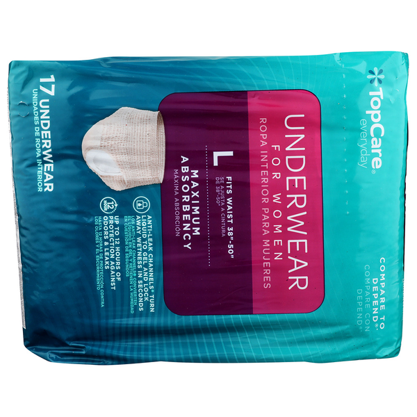 TopCare Tc Wmn Prtect Underware Lg