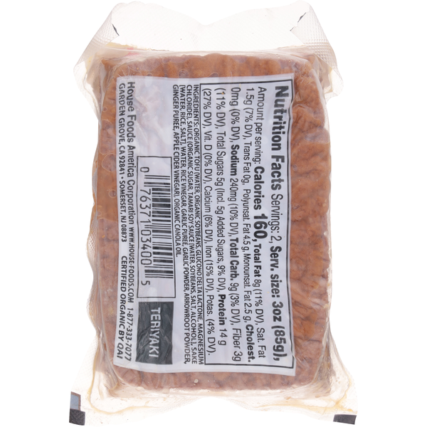 House Foods Teriyaki Tofu Cutlet