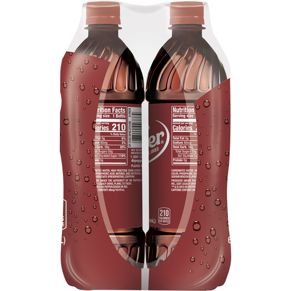 Dr Pepper Soda, 6 Pack