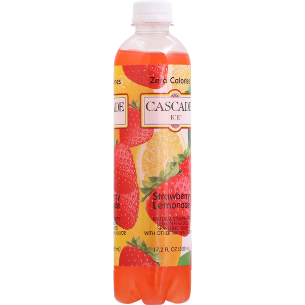 Cascade Ice Sparkling Water, Strawberry Lemonade