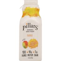 Pillars Yogurt, Greek, Drinkable, Mango️