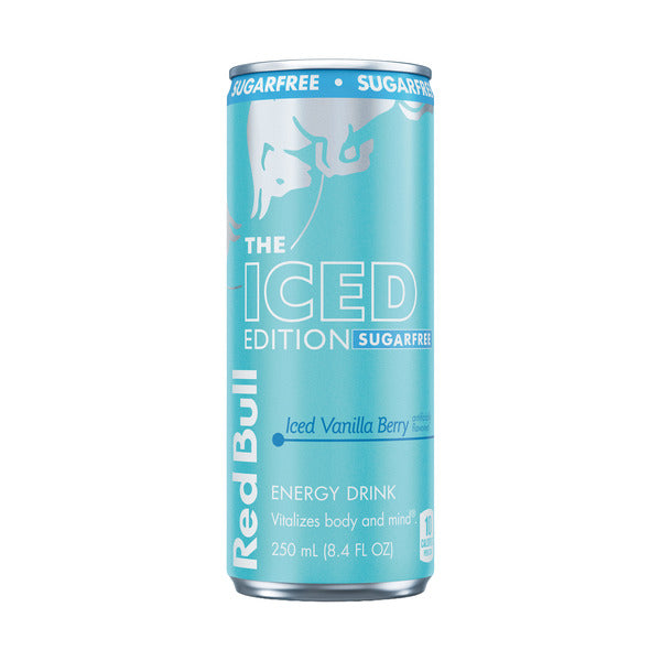 Red Bull Iced Edition Sugarfree Iced Vanilla Berry Energy Drink Can