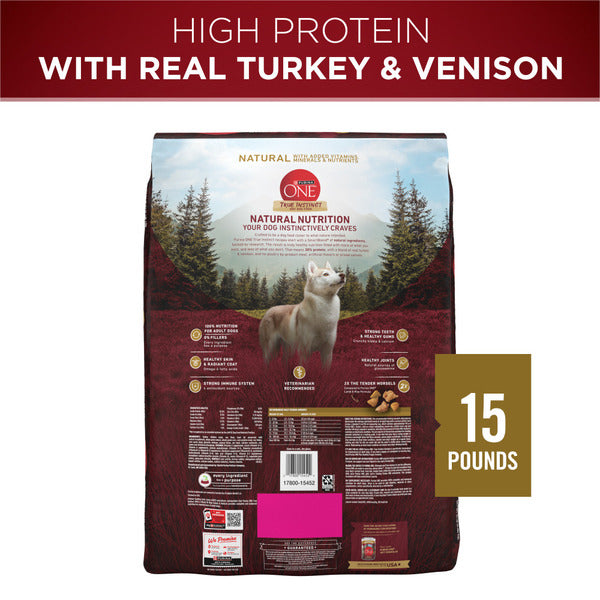 Purina ONE True Instinct With A Blend Of Real Turkey and Venison Dry Dog Food