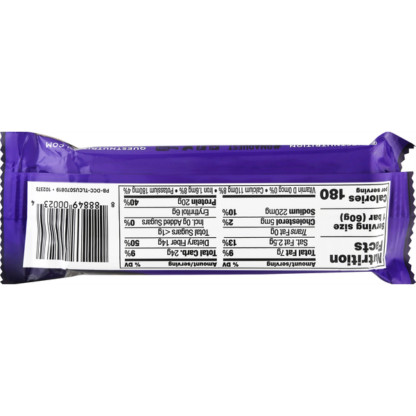 Quest Protein Bar, Double Chocolate Chunk Flavor