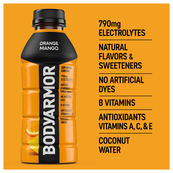 BODYARMOR Orange Mango Sports Drink Bottles