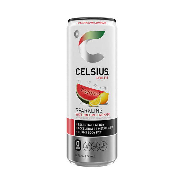 Celsius Sparkling Watermelon Lemonade, Energy Drink
