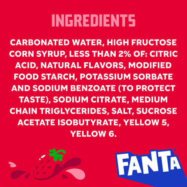 Fanta Strawberry Soda Bottle