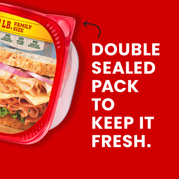 Hillshire Farm Ultra Thin Sliced Deli Lunch Meat, Oven Roasted Turkey Breast and Honey Ham, 16 oz